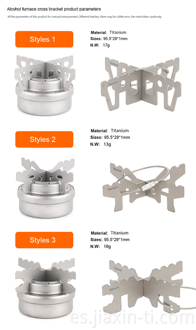 Alcohol Stove With Cross Stand